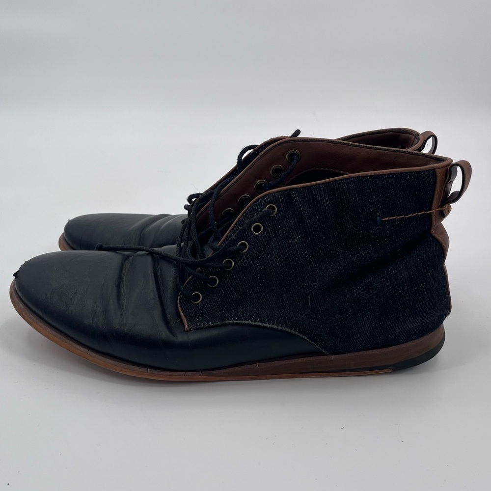 Call It Spring black leather boots shoes size 9.5 - Picture 7 of 12